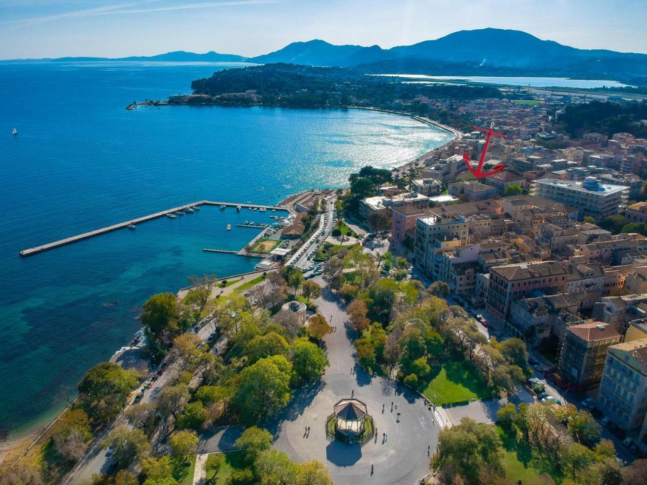 Gregos Rooftop Suite City Center W. Sea View Corfu  Eksteriør billede