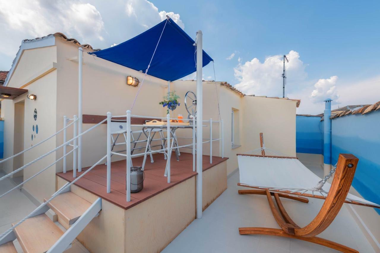 Gregos Rooftop Suite City Center W. Sea View Corfu  Eksteriør billede